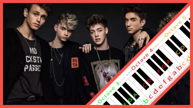 8 Letters by Why Don't We Piano / Keyboard Easy Letter Notes for Beginners