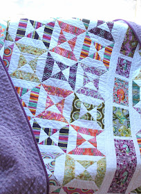 Tula Pink Double Hour Glass Quilt from Ye Olde Sweatshop