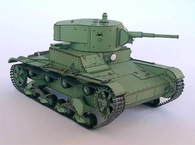 T-26 Papercraft Model