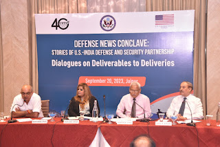 Media Kesari  Jaipur (Rajasthan)  Jaipur-  The U.S. Consulate General Kolkata and CUTS International organized a day- long workshop titled "Defense News Conclave: Stories of U.S.-India Defense and Security Partnership," to inform the media that the bilateral defense relationship between the United States and India is strong and continues to grow.