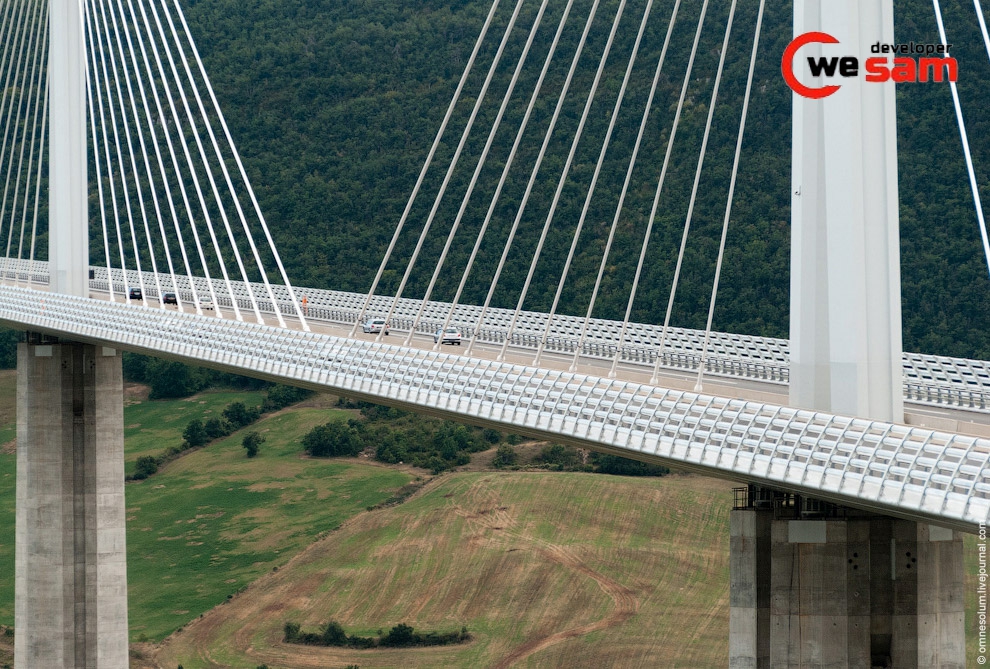Viaduct Millau - صاحب الرقم القياسي بين الجسور