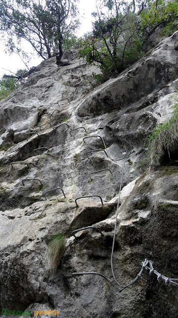 Via Ferrata La Hermida hasta la Cueva Piloña, regresando por el sendero de la Escontrilla hasta el pueblo cántabro de la Hermida.