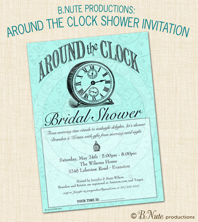  Gift  Bridal Shower on Around The Clock Bridal Shower   Gift Ideas For Every Hour