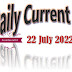 22 July Current Affairs 