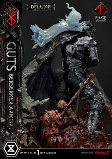 Berserk - Guts in Bersrk Armor Rage Edition y Unleash Edition Statues de Prime 1 Studio