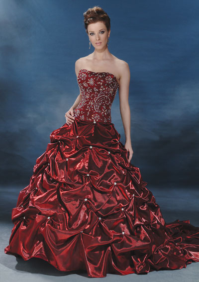 Amazing Red color Wedding Dress
