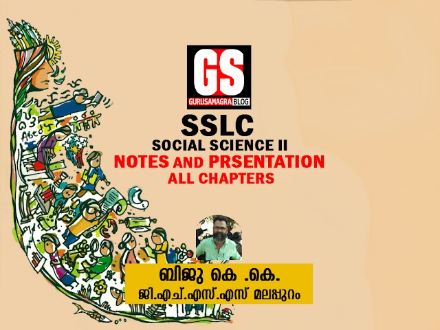 SSLC SOCIAL SCIENCE II - NOTES AND PRSENTATION -ALL CHAPTERS