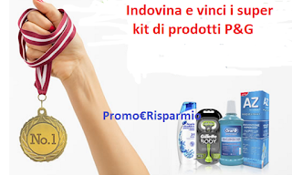 Logo Indovina e vinci gratis i super kit di prodotti P&G