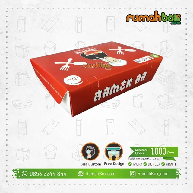 bikin kemasan, packaging, kardus, box, dus, dos mie ramen