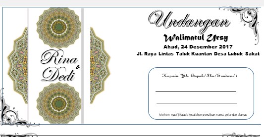 Contoh Undangan Pernikahan Docx - BuatMakalah.com