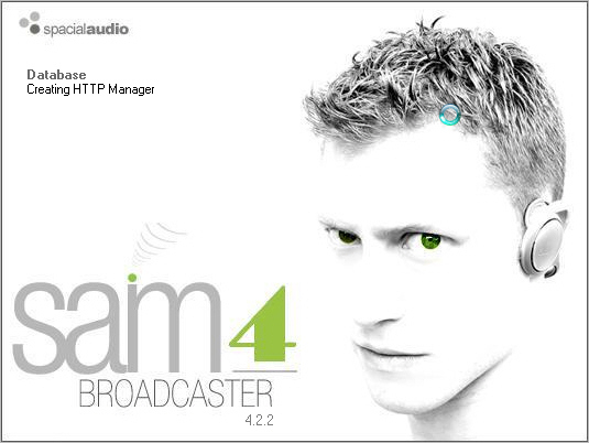 sam broadcaster 422 splash screen