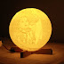 Personalized 3D Moon Lamp with Photo Print