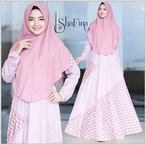 Baju Gamis Syar I Bahan Katun Jepang Shafira Syar I Faniz Store - Baju gamis bahan katun