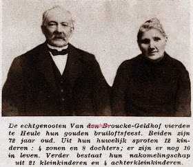 De familie Van den Broucke-Geldhof uit Heule hadden 12 kinderen.