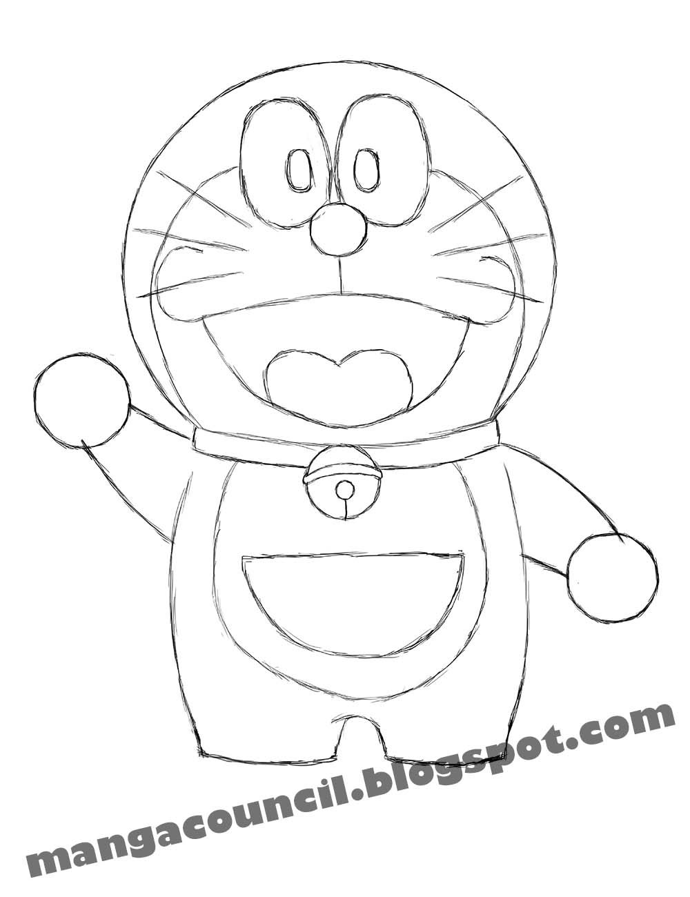 Mewarnai Gambar Sketsa Doraemon Berwarna Terbaru KataUcap