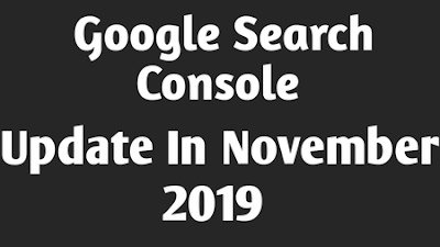 Google Search Console Update In November 