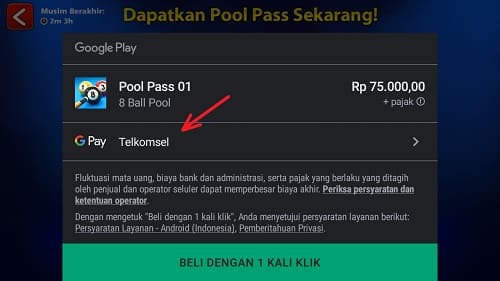 Cara Beli Pool Pass 8 Ball Pool