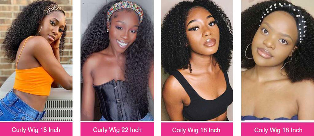 Cool Summer With Headband Wigs