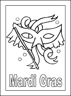 Mardi Gras Coloring Pages