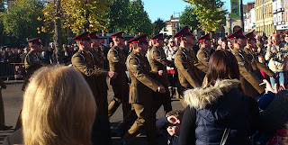 Salisbury soldiers on parade