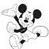 Gambar Mickey Mouse Tanpa Warna