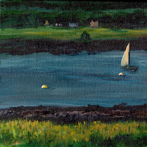 Looking for my glasses along the Annapolis Basin- Original Painting