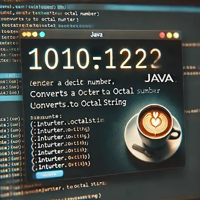 Conversão de Número Decimal para octal em Java