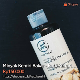 jual minyak kemiri hitam obat penumbuh rambut rontok alami ratu kemiri