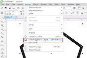 Cara Convert Outline menjadi Object Pada CorelDRAW