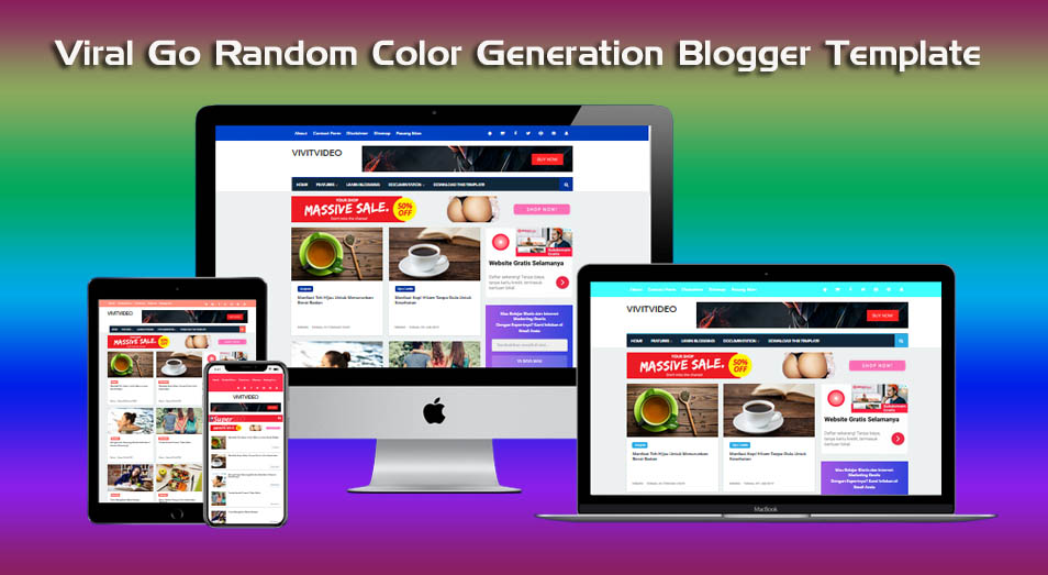New Viral Go'drong Random Color Generation Blogger Template