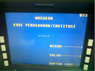 bayar pajak kode billing atm