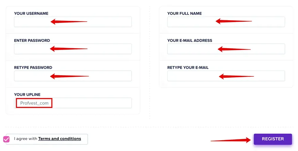 Регистрация в SelectedBank 2