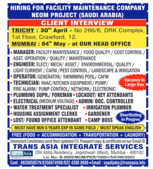 27 April 2024 - Assignment Abroad Times Gulf Jobs PDF Paper