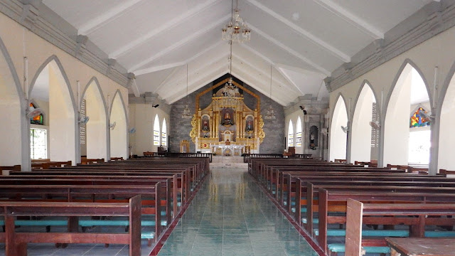 inside view of Our Lady of Peace and Good Voyage Church at La Paz Leyte