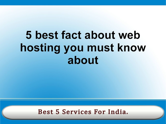 5 web hosting fact