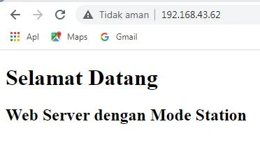 respon web server mode station