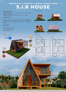 Planos de cabañas A-Frame