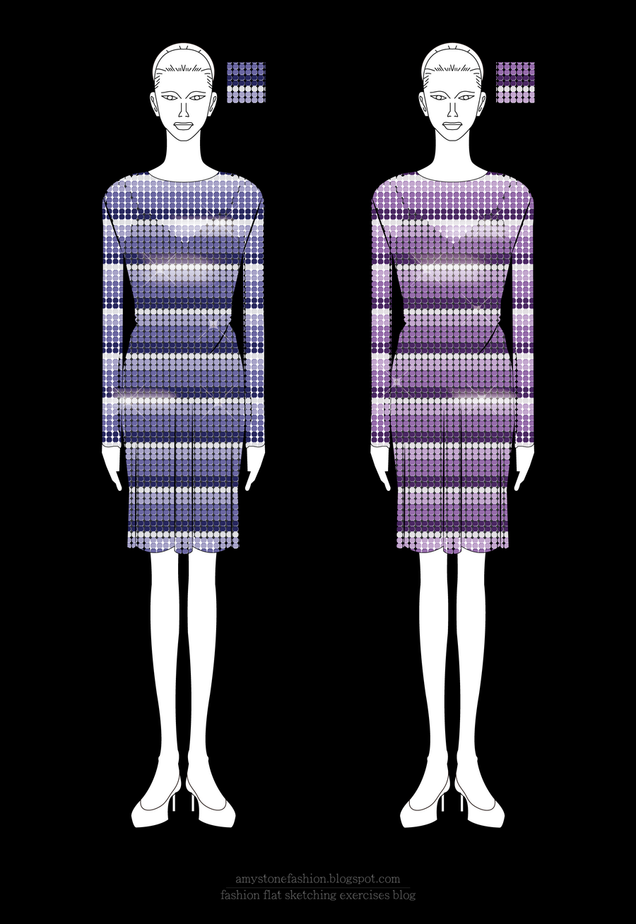 Metal Mesh Dress Drawing