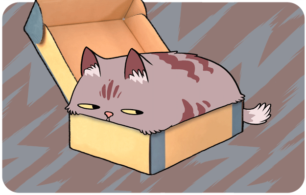 Os gatos amam tanto caixas que vão até sentar nas falsas