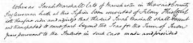 Written record of Sarah Marshall's sentence at the Lancaster Assizes, July 1816