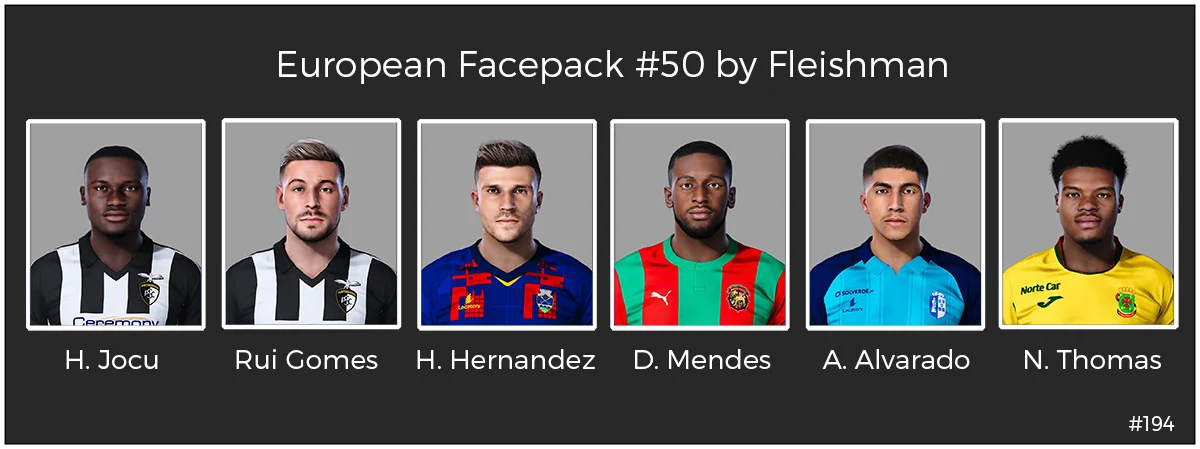 eFootball PES 2021 European Facepack #50 by Fleishman