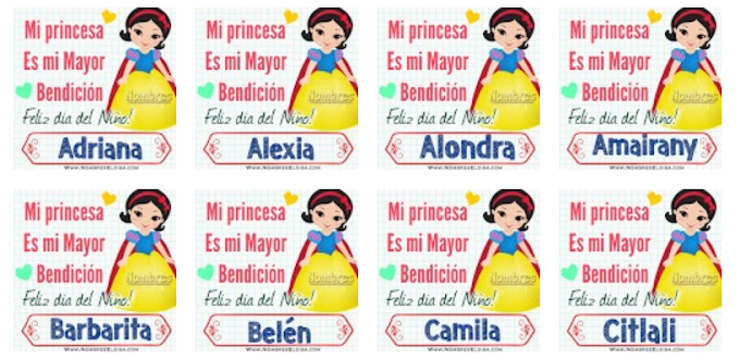 Princesa Blanca Nieves Dia del Niño