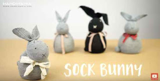 No-Sew Rice Sock Bunny For Easter