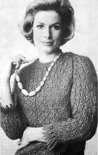 The Vintage Pattern Files - Free 1960s Womens Sweater Knitting Pattern Here