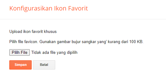 Cara Memasang Favicon di Blogger