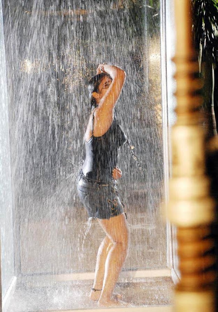 Charmi hot in rain