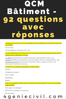 Questions Réponses dans le domaine du bâtiment