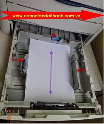 Chỉnh khay giấy A5 Canon LBP 3300