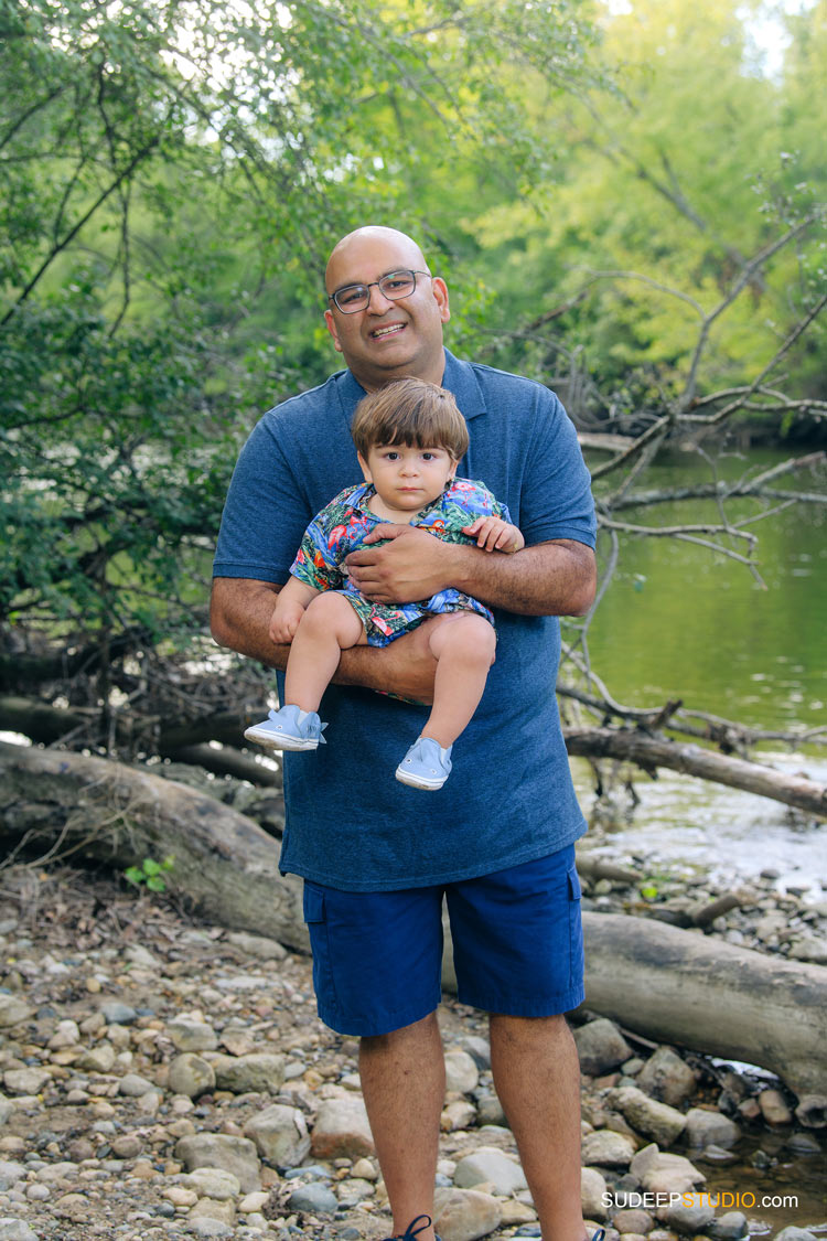 Indian Family Portrait in Nature Arboretum by SudeepStudio.com Ann Arbor Family Portrait Photographer