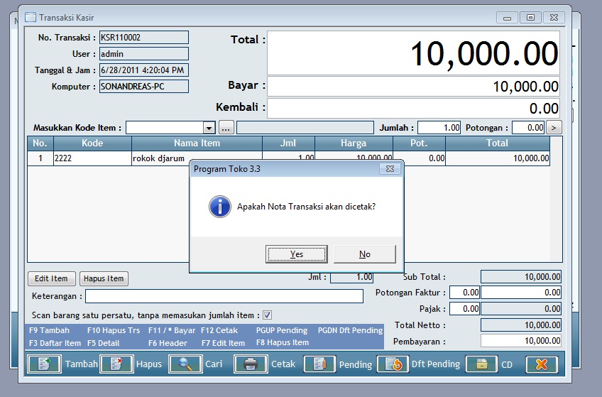 SOFTWARE KASIR TOKO,SALON,BENGKEL,SPA.KLINIK,RUMAH SAKIT 